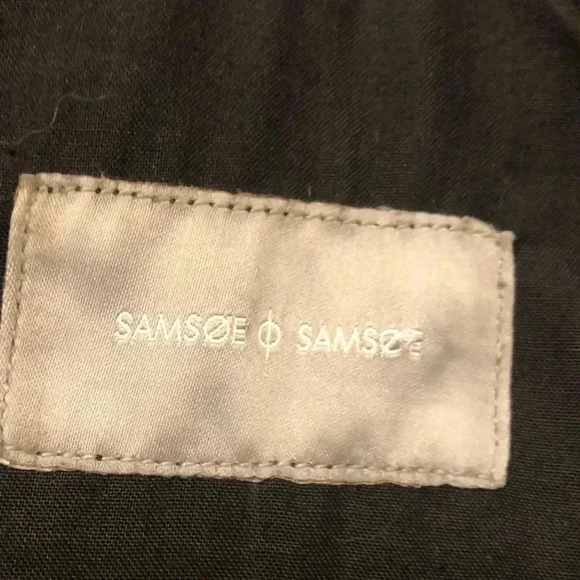 Samsoe & Samsoe leather jacket.  Zippered front with two side zippered pockets. - Picture 10 of 15